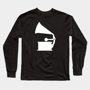 Phonograph (White) Long Sleeve T-Shirt